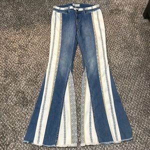 Rare Free People Danika bell bottom jeans